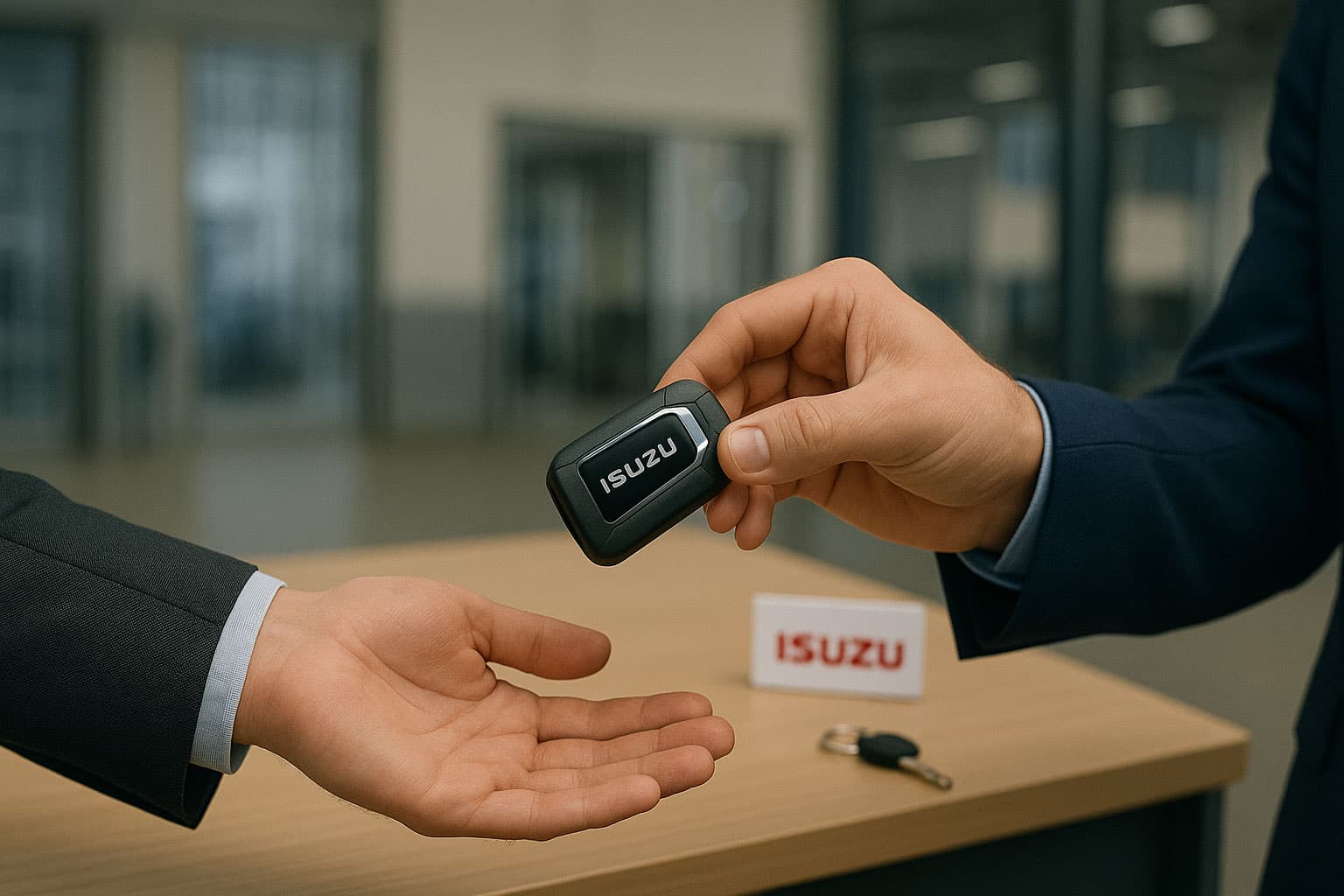 handing over car keys