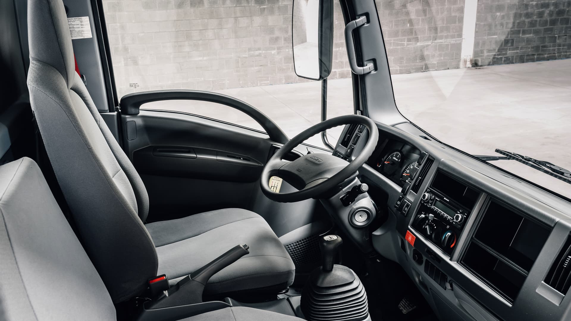 black interior driver side